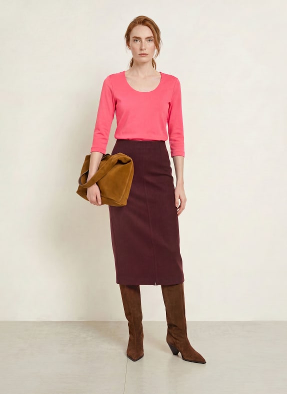 efixelle T-shirt med 3/4-ærmer PINK