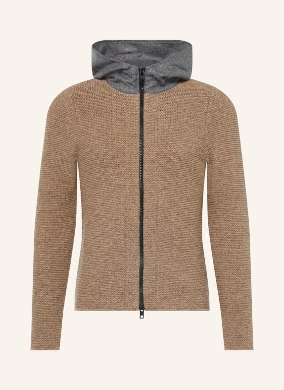 Grasegger Vest TAUPE / DONKERGRIJS