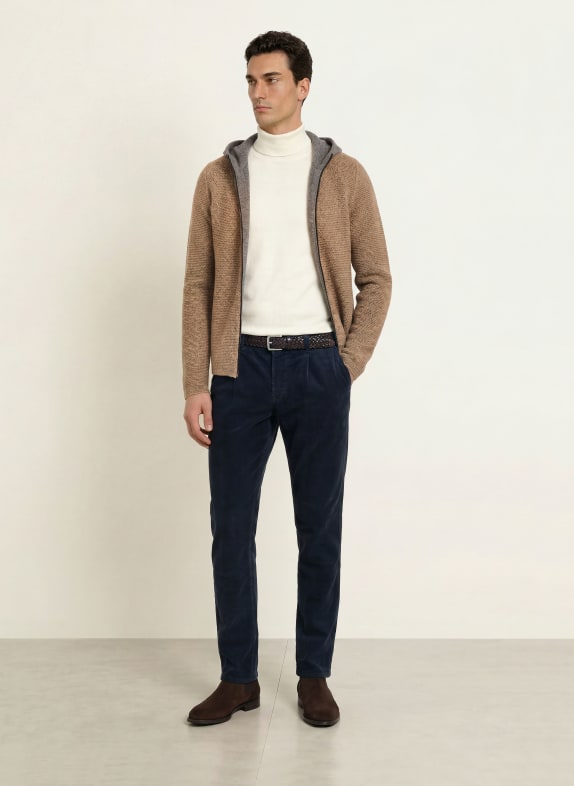 Grasegger Vest TAUPE / DONKERGRIJS