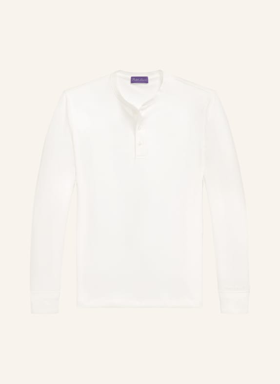 RALPH LAUREN PURPLE LABEL Henley-tröja VIT
