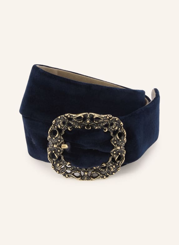 Gottseidank GUSTI Velvet Belt DARK BLUE / GOLD