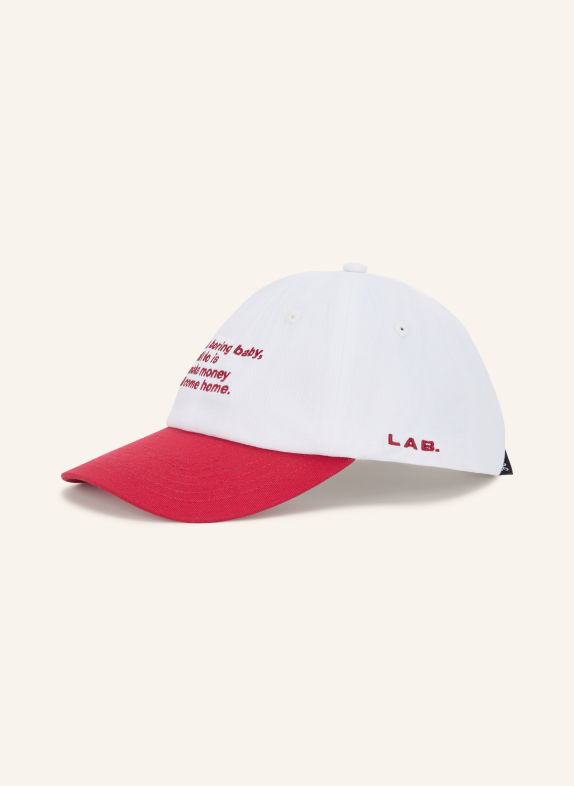 Hatline LAB Cap BORING WEISS / ROT