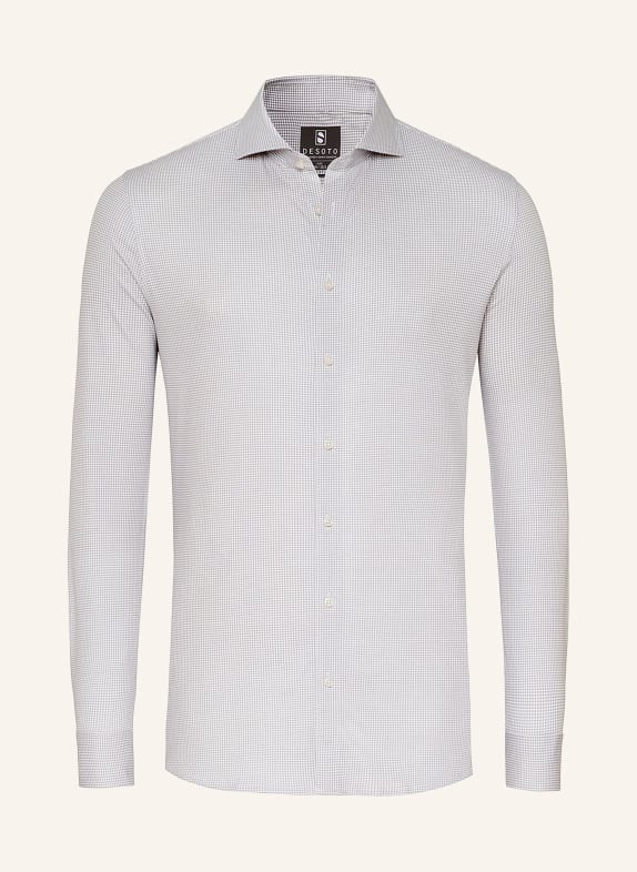 DESOTO Jerseyoverhemd, slim fit LICHTGRIJS / GRIJS