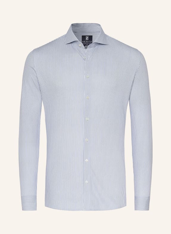 DESOTO Slim-Fit Jersey Shirt WHITE / BLUE GRAY