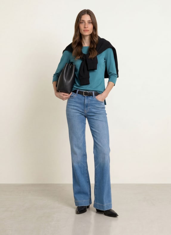 lilienfels Shirt met 3/4-mouwen PETROL