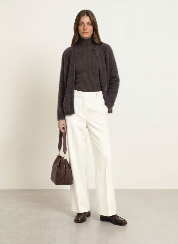 lilienfels Gebreid openvallend vest MARRON FONCÉ