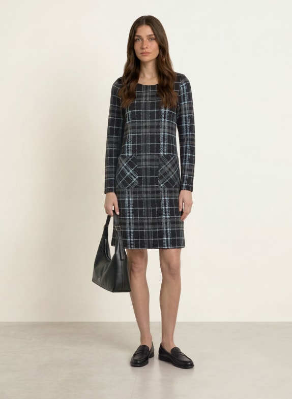 lilienfels Kleid SCHWARZ / GRAU / HELLBLAU