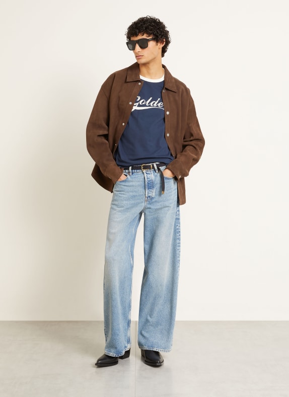 GOLDEN GOOSE PARKER-jeans met normale pasvorm en studs 50100 BLUE/ HERITAGE WHITE