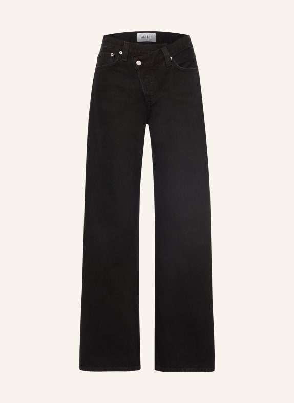 AGOLDE Barrel jeans ARC CRISS CROSS pha phase (dk lightly worn blk)