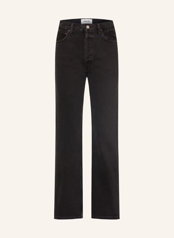 AGOLDE Straight jeans 90's PINCH WAIST vnta vanta (dk marbled blk)