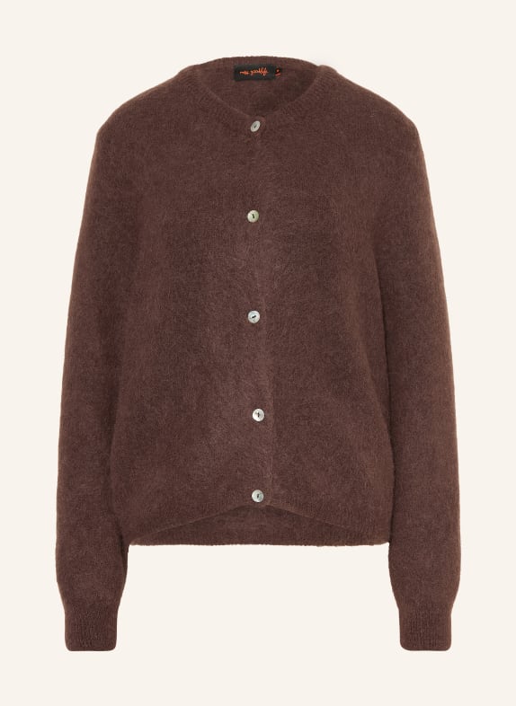 miss goodlife Vest met alpaca MARRON FONCÉ