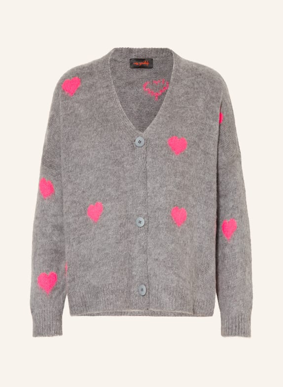 miss goodlife Cardigan with alpaca GRAY / PINK