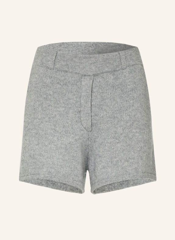 LADNERI Strickshorts MAXI mit Cashmere GRAU