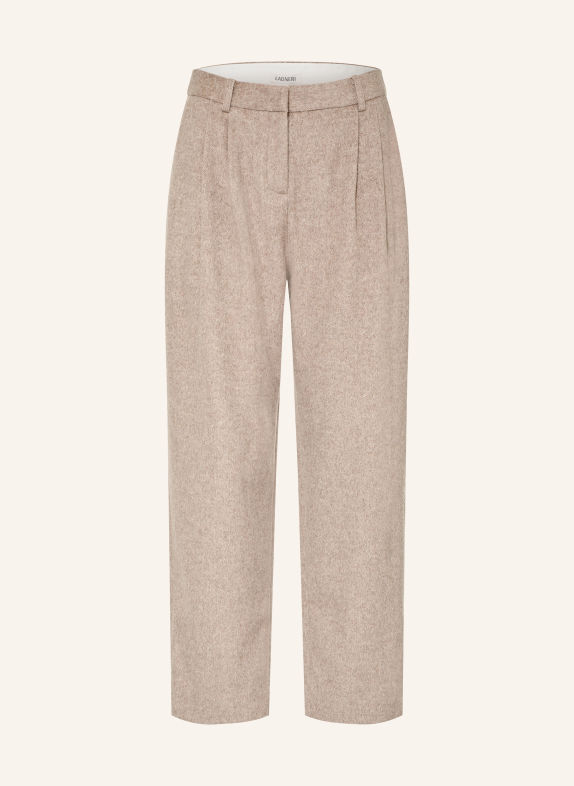 LADNERI Trousers BARREL TAUPE