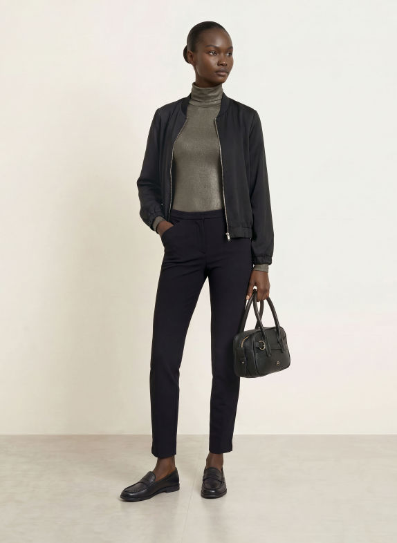 RAFFAELLO ROSSI 7/8 broek MAXIMA ZWART