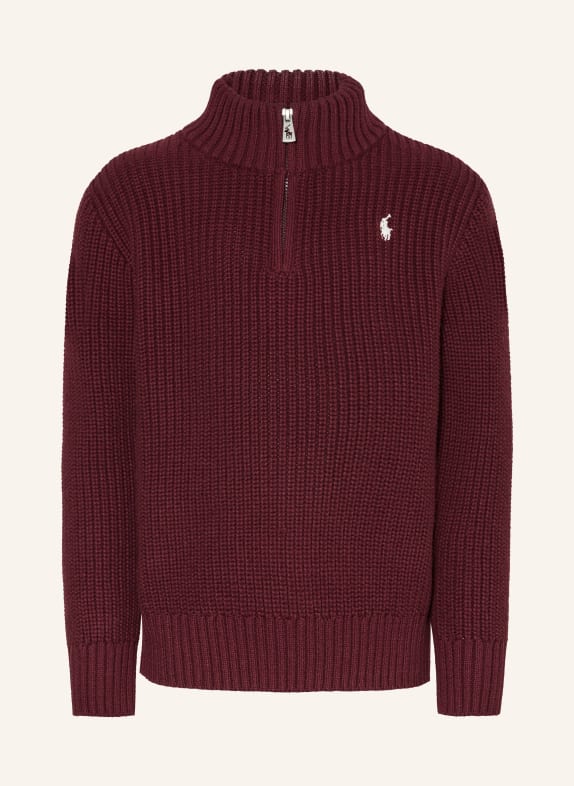 POLO RALPH LAUREN Half-zip sweater DARK RED