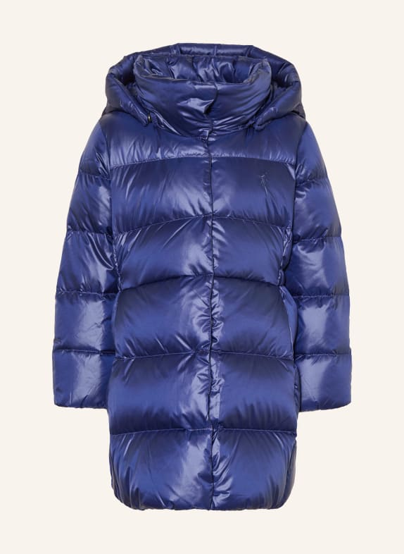 POLO RALPH LAUREN Down coat with removable hood DARK BLUE