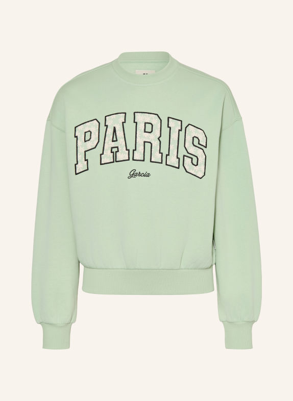 GARCIA Sweatshirt MINT / WHITE / BLACK
