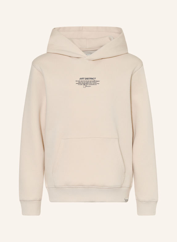 GARCIA Hoodie CREAM / LIGHT RED / BLACK