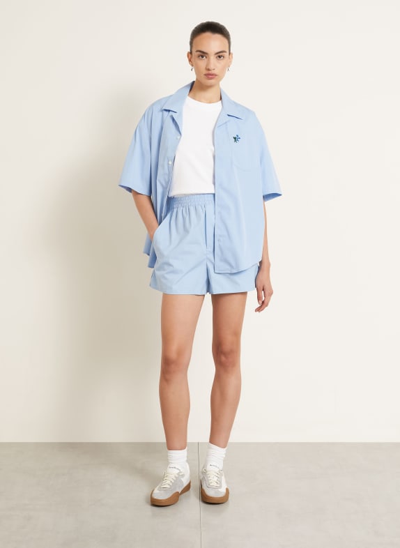AMI PARIS Blouse LICHTBLAUW / DONKERGROEN / DONKERBLAUW