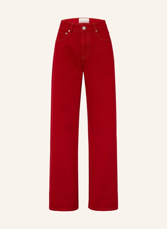 AMI PARIS Wide leg jeans A186 ROUGE RUBIS