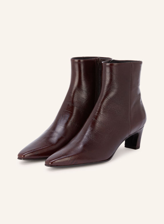ZINDA Bottines ANGUILA MARRON