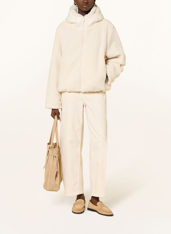RINO & PELLE JAYLA Teddy Fur Jacket in a Mix of Materials CREAM