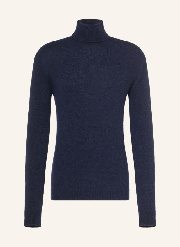 roberto collina Coltrui met col en kasjmier DONKERBLAUW
