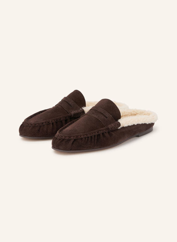 INUOVO Mules MARRON FONCÉ
