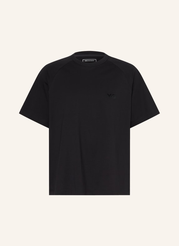 Y-3 Tričko LIQUID LOGO ČERNÁ / STŘÍBRNÁ