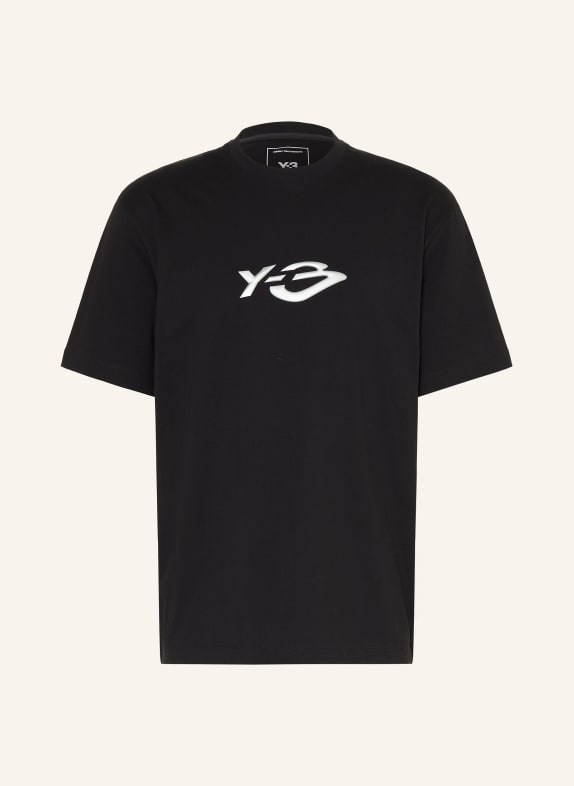 Y-3 LIQUID LOGO T-shirt BLACK / SILVER