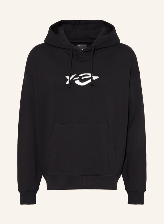 Y-3 LIQUID LOGO Hoodie BLACK / SILVER