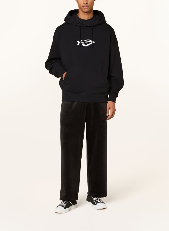 Y-3 Hoodie LIQUID LOGO ZWART / ZILVER