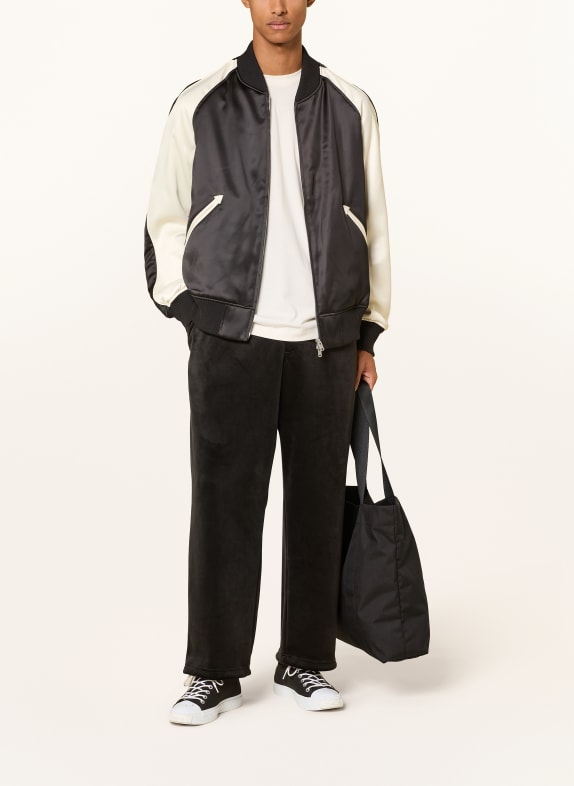 Y-3 Broek in joggingstijl met losse pasvorm van fluweel ZWART