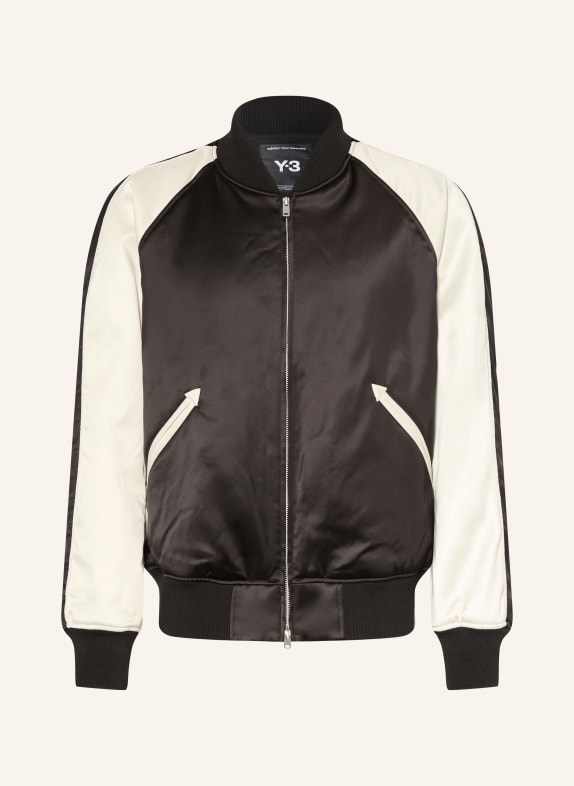 Y-3 Blouson Y3-LIQUID LOGO SATIN SCHWARZ / WEISS