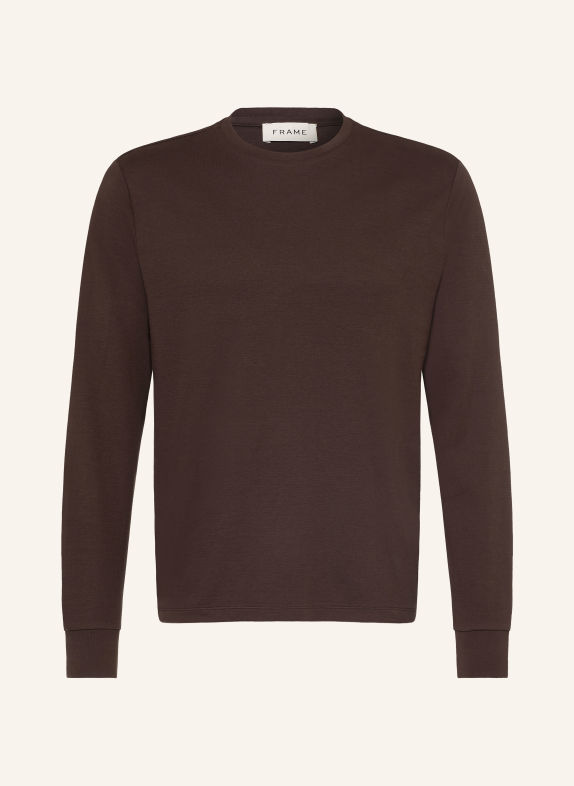 FRAME Longsleeve DUO FOLD DUNKELBRAUN