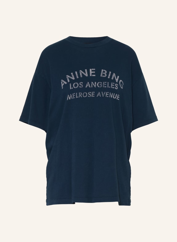 ANINE BING T-shirt CADE BLEU FONCÉ / BLANC