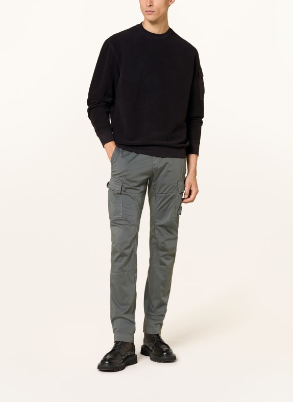 C.P. COMPANY Sweatshirt van gemengde stoffen ZWART
