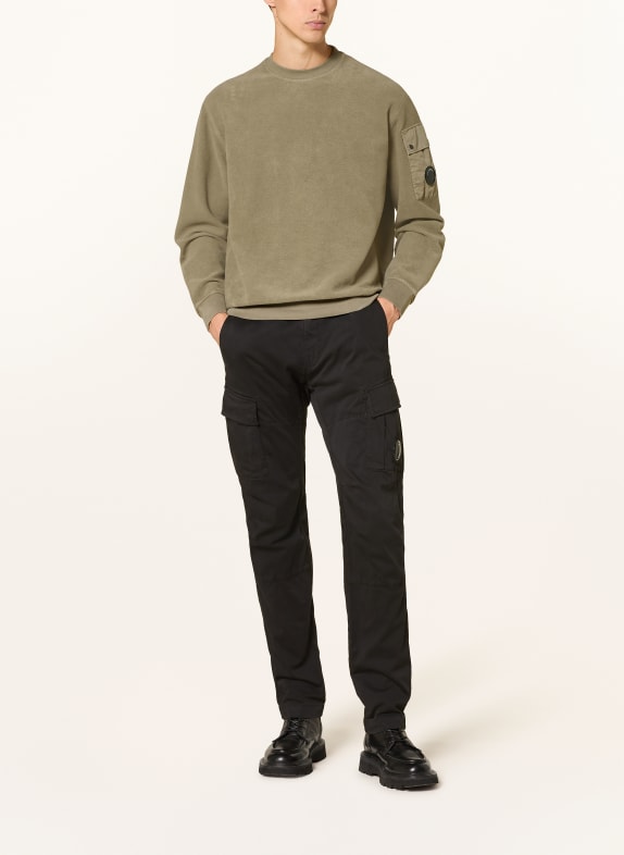 C.P. COMPANY Sweatshirt van gemengde stoffen LICHTGROEN