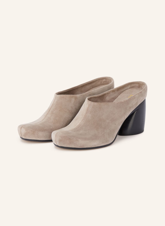 LOEWE OVAL Mules TAUPE