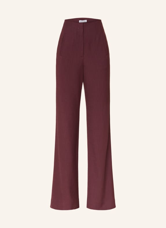 Veronica Beard JUDE wide-leg trousers DARK RED