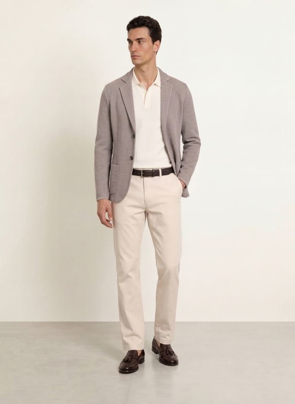 MAURIZIO  BALDASSARI Gebreid colbert, regular fit TAUPE