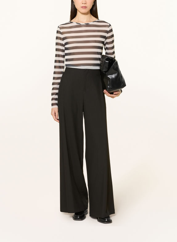 darling harbour Longsleeve met lange mouwen van mesh BLACK/OFFWHITE