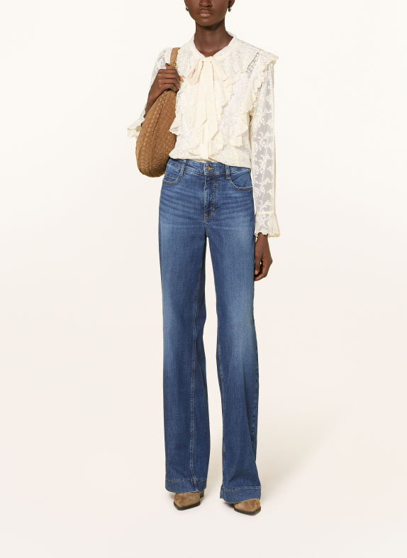 MAC WIDE Jeans with Studs D636 used wash