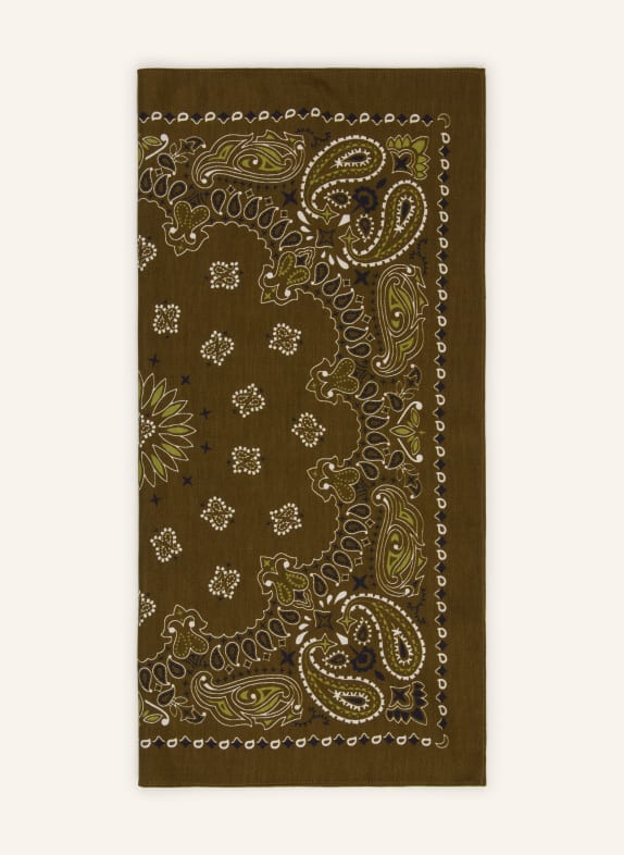 darling harbour Scarf with silk OLIVE
