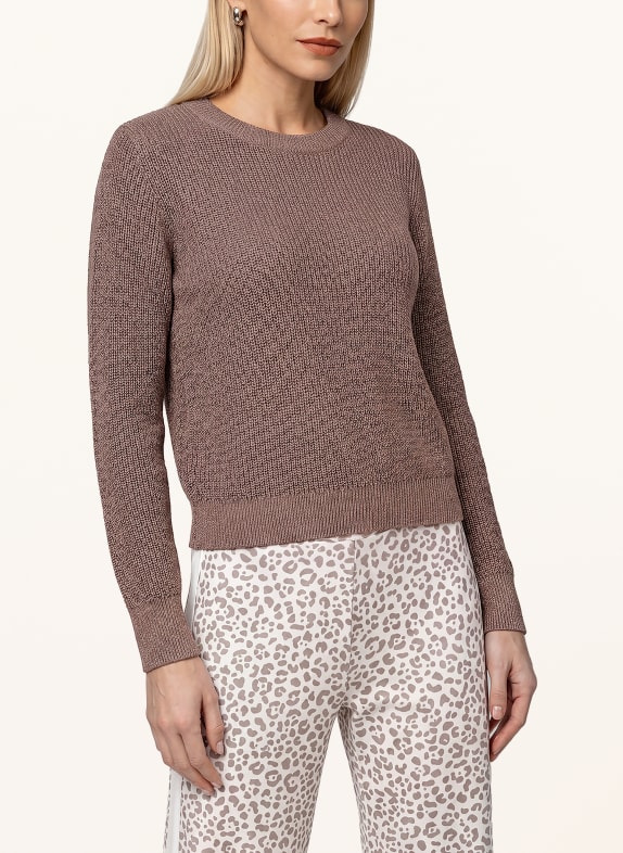 monari Trui met glittergaren TAUPE