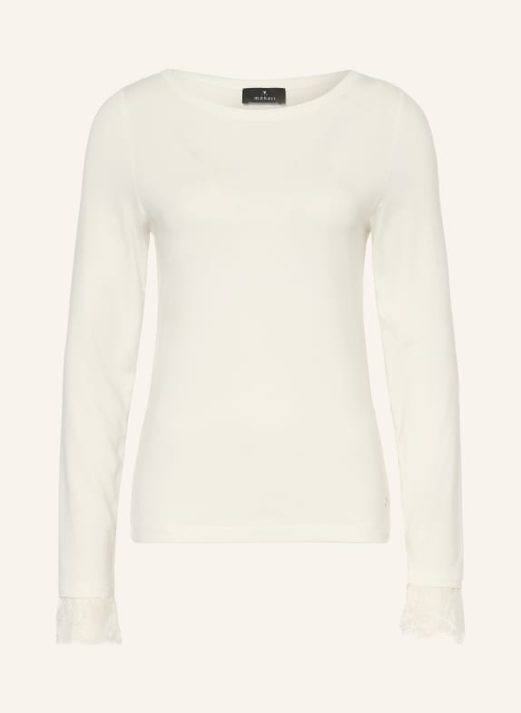 monari Long-sleeve shirt with lace WHITE