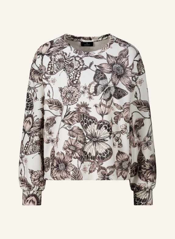 monari Sweatshirt met sierstenen CRÈME / BRUIN / ROSE CLAIR