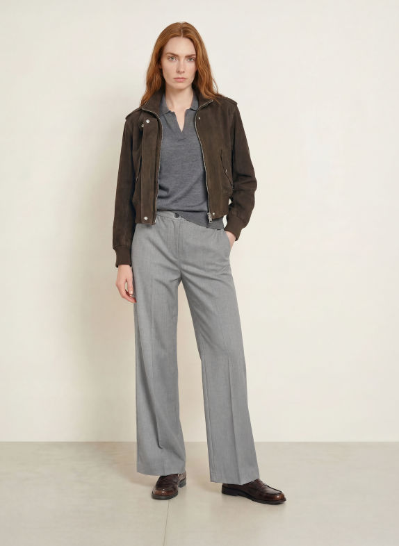Marc O'Polo Marlenehose GRAU / HELLGRAU