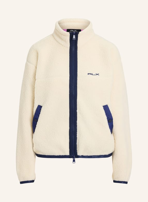 RLX RALPH LAUREN Fleece jacket CREAM / DARK BLUE